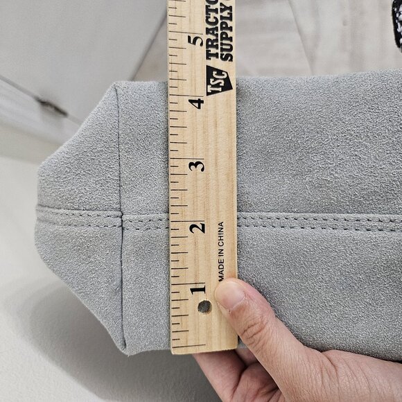 Margot New York Kaye Mini Bucket Suede Green Leather Crossbody Adjustable Strap - Picture 15 of 15